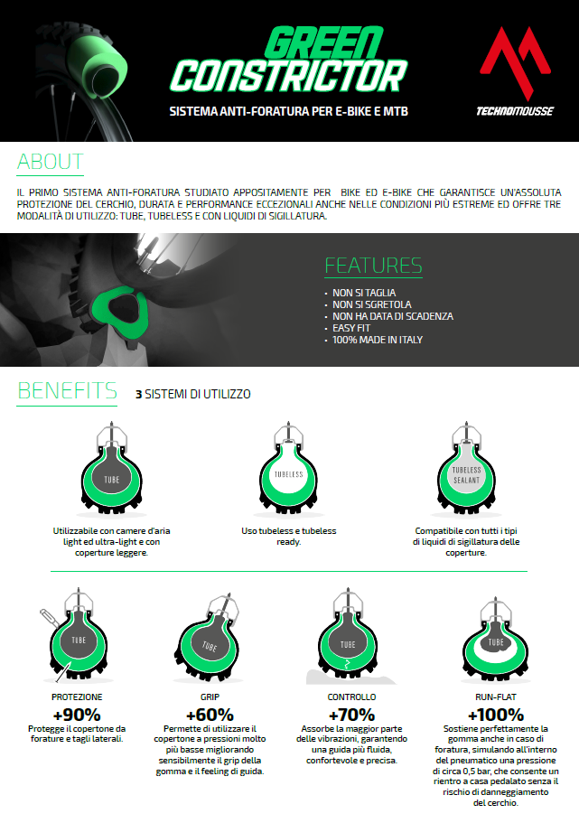 Evocomponents. TECHNOMOUSSE GREEN CONSTRICTOR