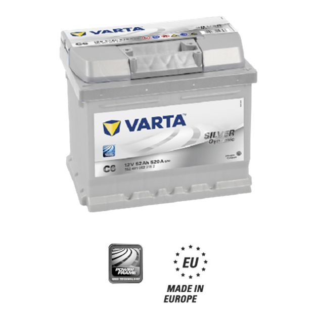 Immagine di BATTERIA VARTA 52AH C6