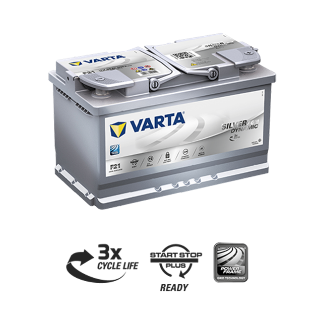 BATTERIA VARTA 80AH F21 580901080 AGM