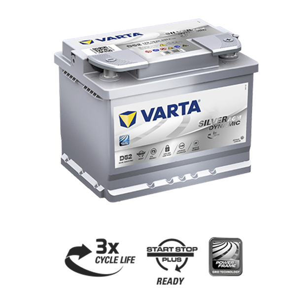 BATTERIA VARTA 60AH D52 AGM