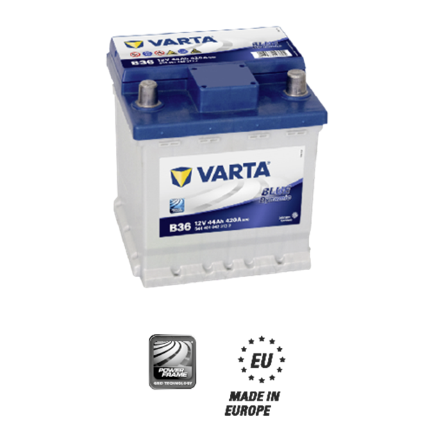 Immagine di BATTERIA VARTA 44AH B36 544401042