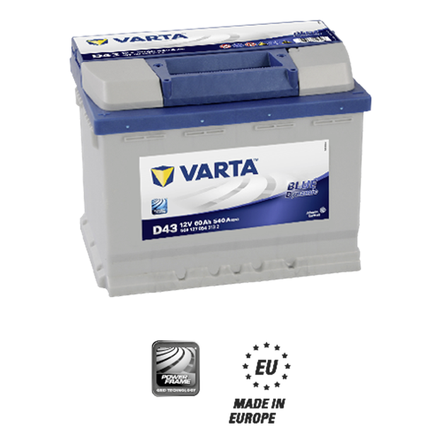 Immagine di BATTERIA VARTA 60AH D43