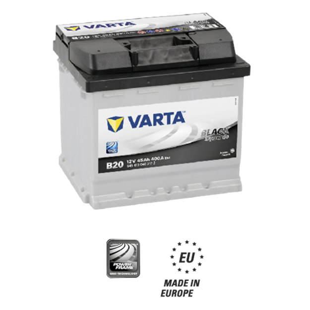 Immagine di BATTERIA VARTA 45AH B20