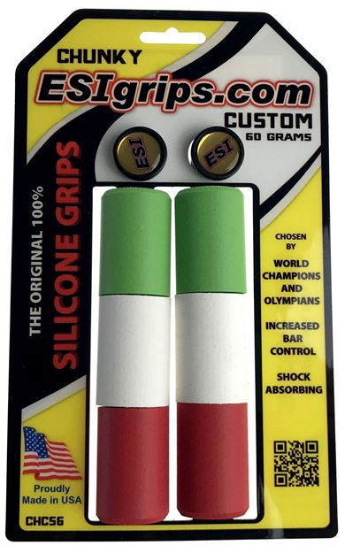 Immagine di Manopole ESI GRIPS Chunky Tricolore Italia