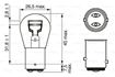 Immagine di LAMPADINA BOSCH 12V 21/5W 1987302202 P21/5W