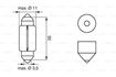 Immagine di LAMPADINA BOSCH 12V 5W 1987302211 SILURO C5W