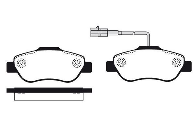 Immagine di Pastiglia Freno RA04451 Fiat 500/Ford KA