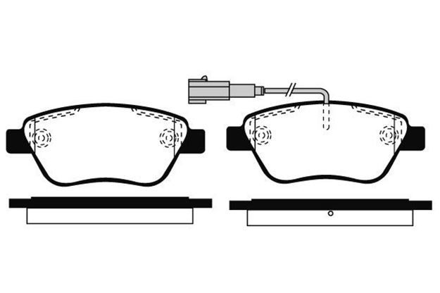 Immagine di Pastiglia Freno Raicam RA07608 AlfaRomeo/Citroen/Fiat/Peugeot