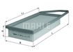 Filtro aria Mahle LX1282