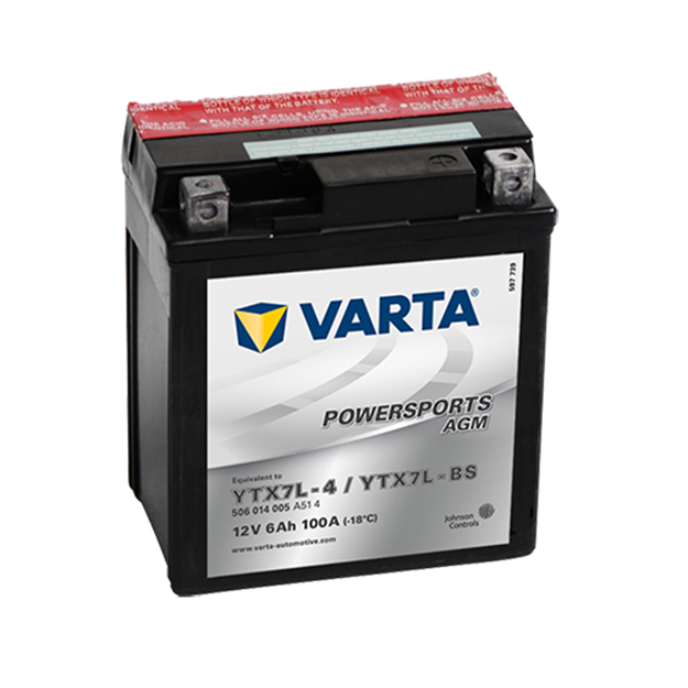 Immagine di Batteria Moto Varta POWERSPORTS AGM 506014005   YTX7L-BS