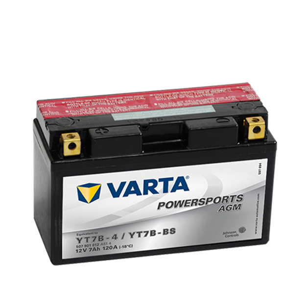 Picture of Batteria Moto Varta POWERSPORTS AGM 507901012  YT7B-BS