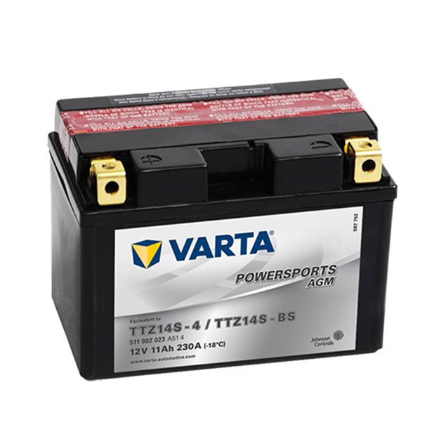 Picture of Batteria Moto Varta POWERSPORTS AGM 511902023 TTZ14S-BS