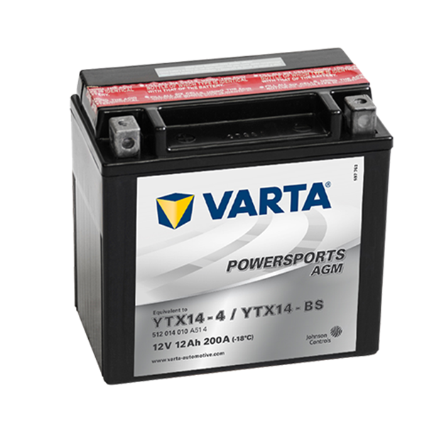 Picture of Batteria Moto Varta POWERSPORTS AGM 512014010  YTX14-BS