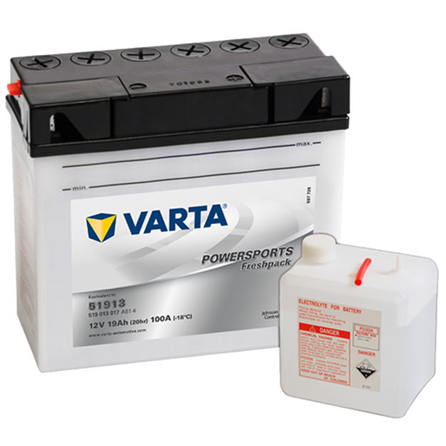 Picture of Batteria Moto varta POWERSPORTS Freshpack 519013017 (51913)