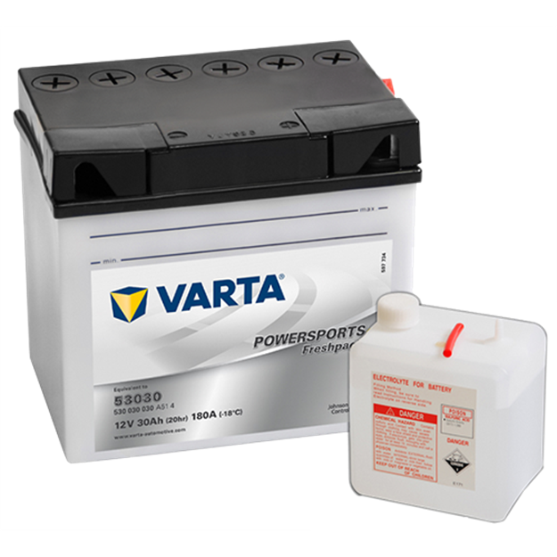 Immagine di Batteria Moto Varta POWERSPORTS Freshpack 530030030 (53030)