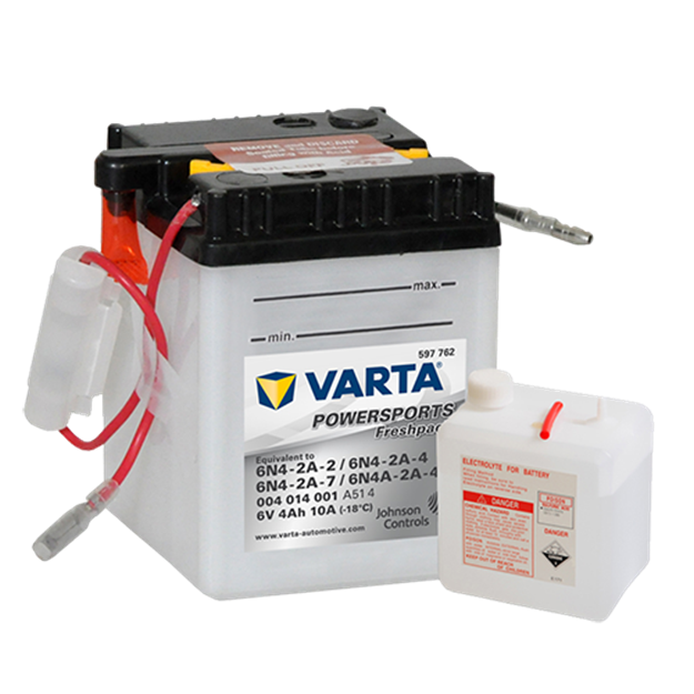 Picture of Batteria Moto Varta POWERSPORTS Freshpack 004014001 6N4-2A-7