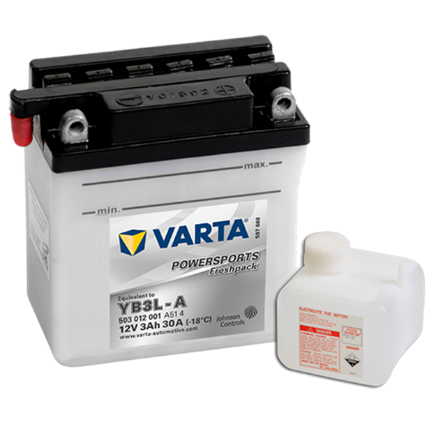 Picture of Batteria Moto Varta POWERSPORTS Freshpack 503012001 YB3L-A