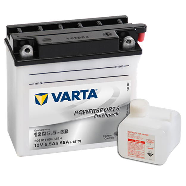 Immagine di Batteria Moto Varta POWERSPORTS Freshpack 506011004 (12N5.5-3B)