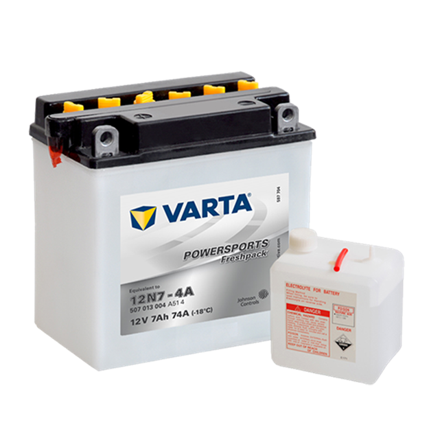 Immagine di Batteria Moto Varta POWERSPORTS Freshpack 507013004 (12N7-4A)