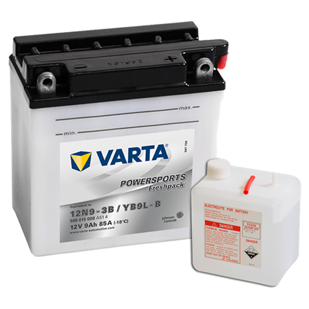 Immagine di Batteria Moto Varta POWERSPORTS Freshpack 509015008 YB9L-B