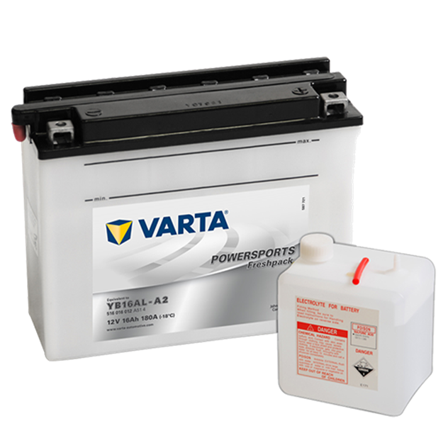 Picture of Batteria Moto Varta POWERSPORTS Freshpack 516016012 YB16AL-A2