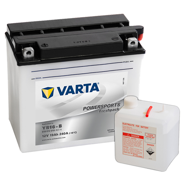 Picture of Batteria Moto Varta POWERSPORTS Freshpack 519012019 YB16-B