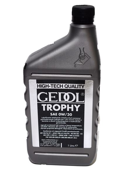 Evocomponents. OLIO MOTORE GEDOL 0W30 TROPHY LT.1