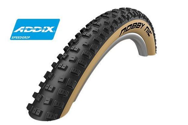 Immagine di COPERTONE SCHWALBE NOBBY NIC Evo LiteSkin 29x2.25 colore nero/beige-skin Addix Speedgrip EVOLUTION LINE