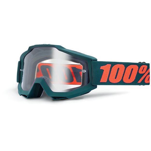 Immagine di MASCHERA 100% ACCURI ENDURO GUNMETAL LENTE TRASPARENTE