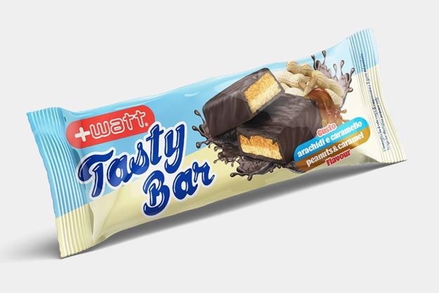 Immagine di +WATT Tasty Bar barretta singola gusto peanut e caramel