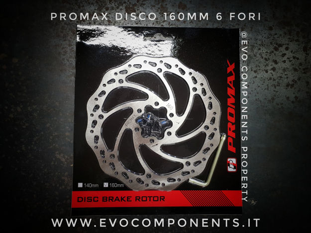 Immagine di Promax disco freno 160mm 6 fori