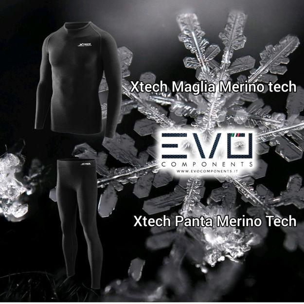 Immagine di Completo running Xtech Merino Tech