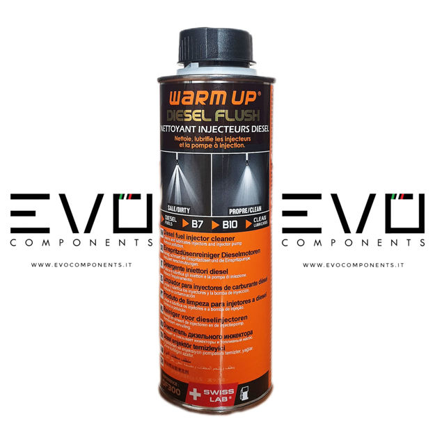 Evocomponents. WARM UP Diesel Flush DF300 Pulitore Detergente Sistema di  Iniezione Diesel Formula Common Rail DW10 300ml