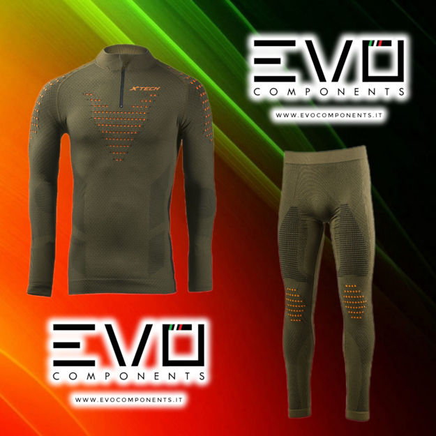 Immagine di Completo Xtech Tactical maglia lupetto zip + panta