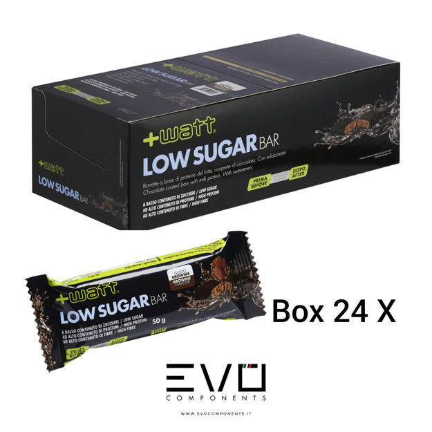 Immagine di +Watt Low Sugar Bar Box 24 barrette