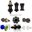 Immagine di Ruote RACE FACTORY MTB SWBT Series XC-Marathon mozzi RaceFactory MTB SP (66Z)