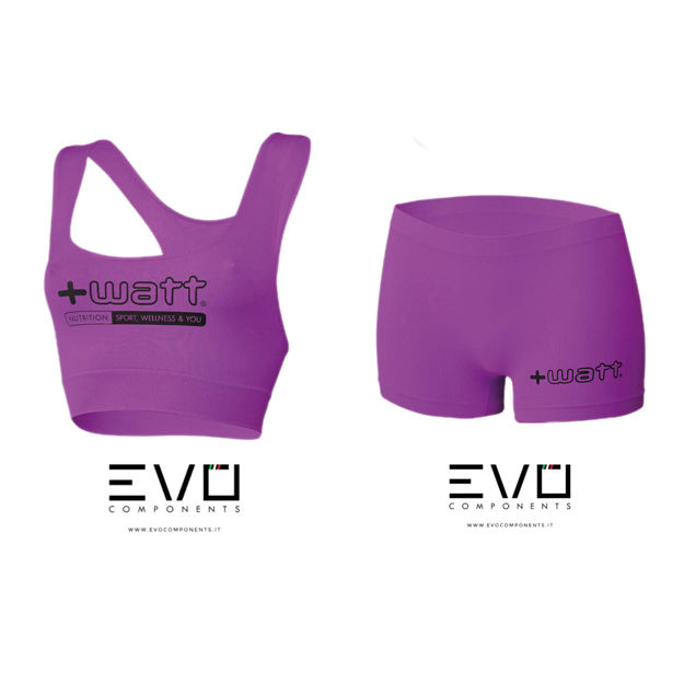 Immagine di +Watt Top + Culotte completo sportivo donna