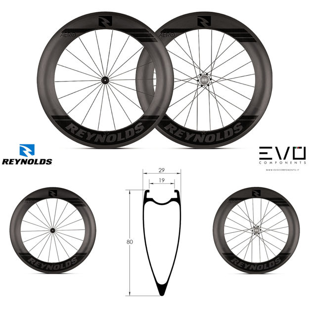 Immagine di Reynolds Blacklabel Aero 80 ruote