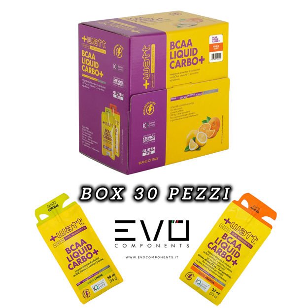 Immagine di +WATT BCAA Liquid Carbo+ box 30 gel
