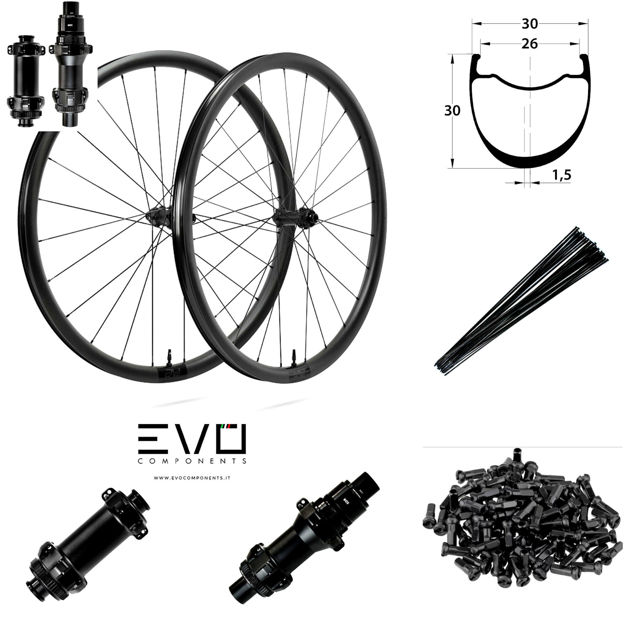 Immagine di DUKE CORE GR30 MOZZI CORE CL SP RUOTE GRAVEL