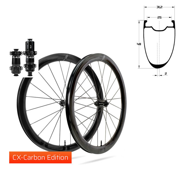 Immagine di DUKE STRADA 48 / SAPIM CX CARBON SPOKES